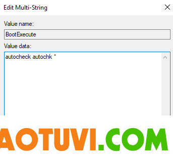 stop check disk at startup