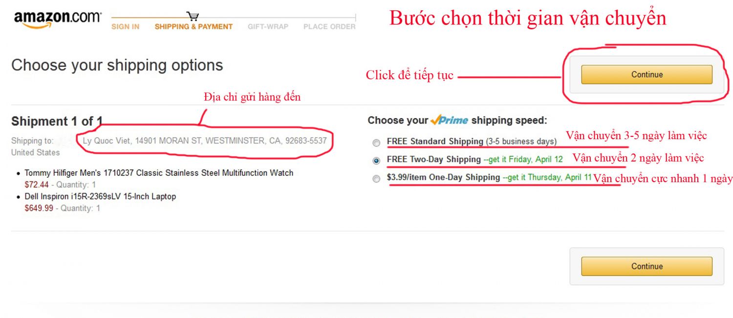 Cách thức và kinh nghiệm tự đặt hàng trên Amazon 6