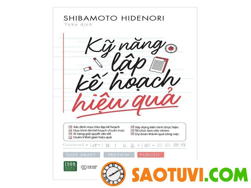 Kỹ năng lập kế hoạch và những lợi ích của việc lập kế hoạch sách kỹ năng lập kế hoạch