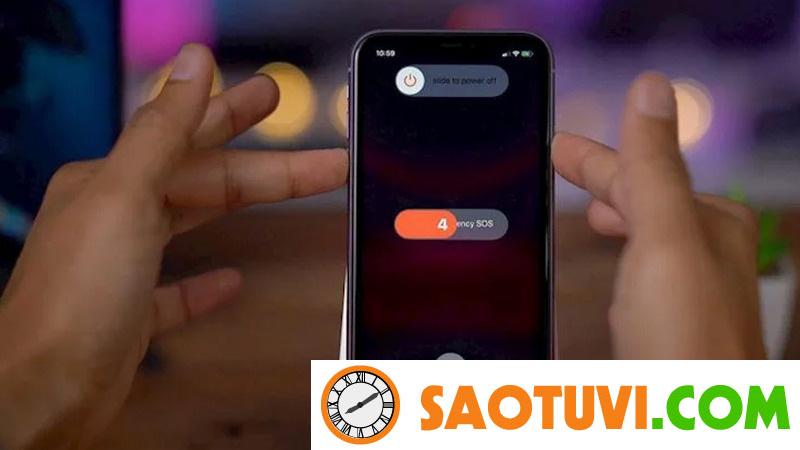 Nguyên nhân màn hình iPhone 11 bị sọc và 5 cách khắc phục Tắt nguồn iphone 11