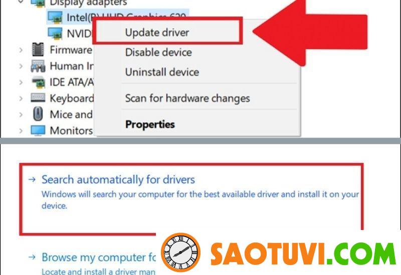 Nguyên nhân màn hình laptop bị giật, cách sửa chữa lỗi nhanh Cài lại driver