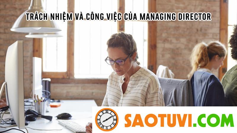 Trách nhiệm và công việc của Managing Director