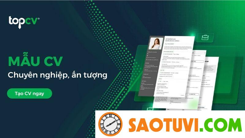 Mẫu CV xin việc part time cho sinh viên ghi điểm với nhà tuyển dụng TopCV cũng là một gợi ý lý tưởng giúp tạo mẫu CV xin việc part time cho sinh viên