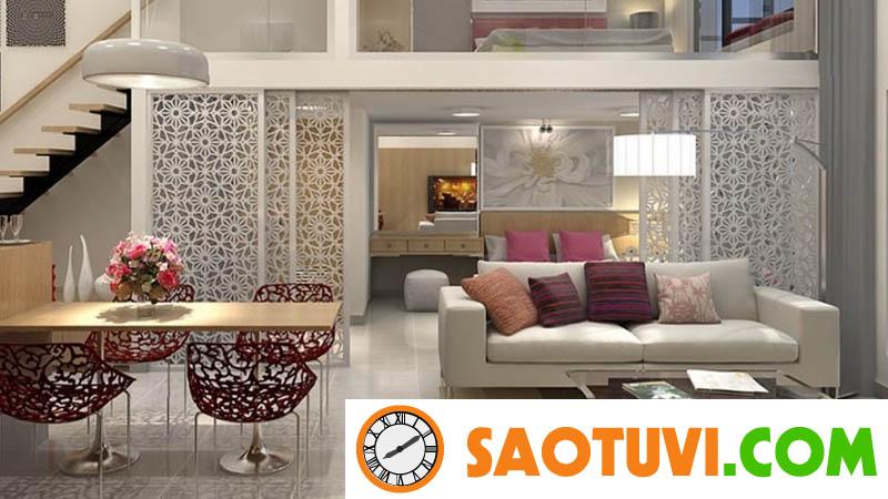 Phòng khách là không gian nên được ưu tiên ở tầng trệt