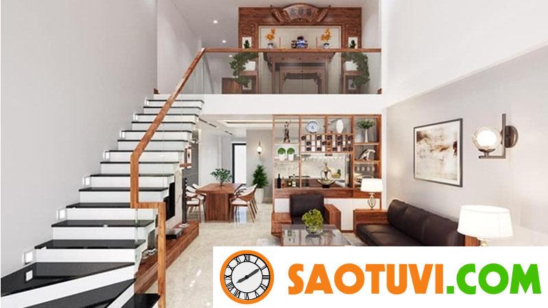 Phần mái được thiết kế cao hơn và thêm gác tạo thành mẫu nhà cấp 4 có gác lửng 4x16