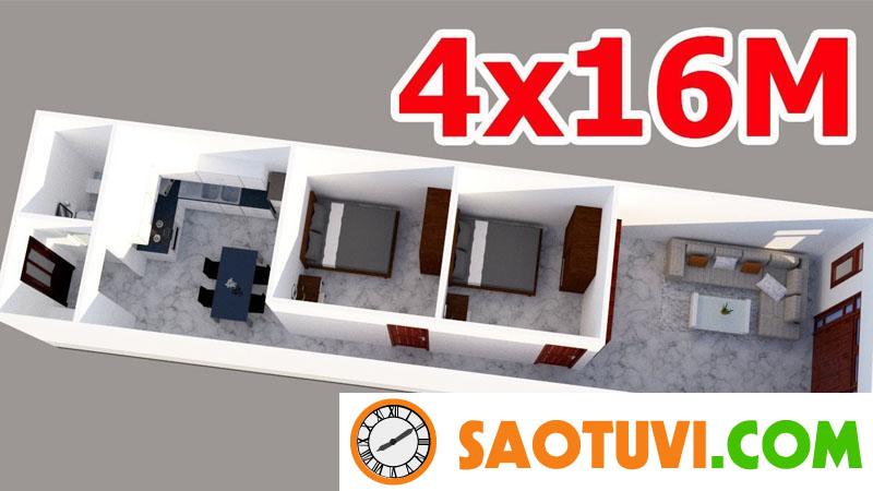 Các mẫu nhà cấp 4 có gác lửng 4x16 ra đời giúp tiết kiệm chi phí, gia tăng không gian