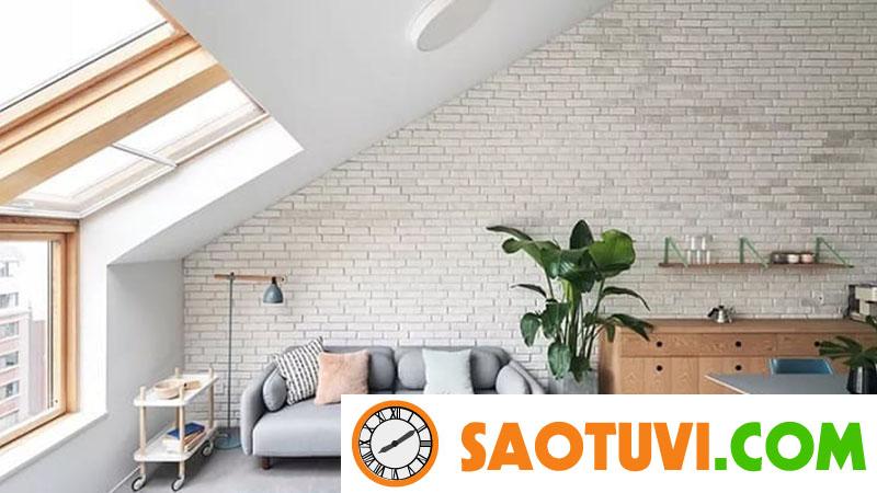 Một góc không gian cực chill tại gác mái của nhà cấp 4 có gác lửng