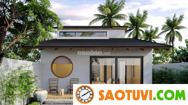 Top 15+ mẫu nhà cấp 4 đẹp giá rẻ 300 triệu đẹp tiện nghi Nhà cấp 4 có gác lửng nhỏ, tường sơn trắng
