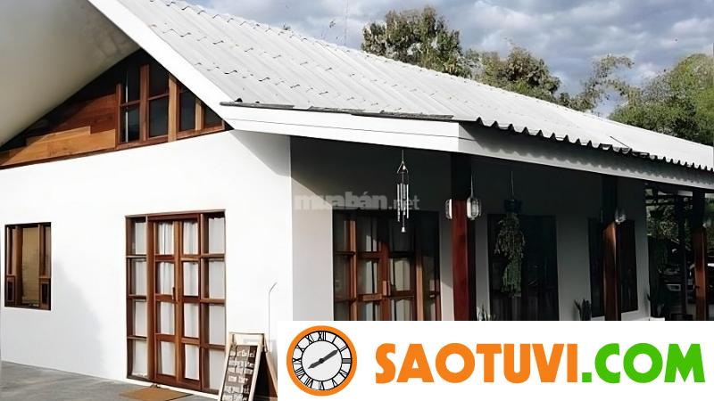 Top 15+ mẫu nhà cấp 4 đẹp giá rẻ 300 triệu đẹp tiện nghi Nhà với mái tôn xanh, thiết kế đơn giản, mặt tiền rộng thoáng