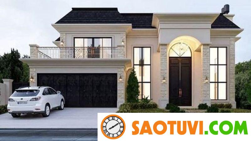 Xu hướng 15+ màu sơn nhà đẹp bên ngoài thời thượng nhất năm 2023 Nhà sang trọng phối trắng với mái nhà nâu