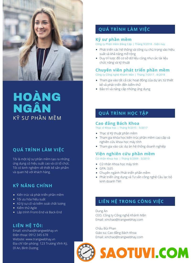 Mẫu viết hồ sơ xin việc làm công ty chuẩn nhất 2024 Mẫu CV cá nhân