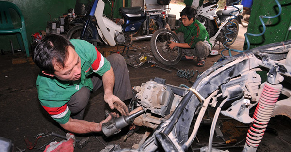 mo-quan-sua-xe-o-nong-thon Mở quán sữa chữa xe máy, xe đạp ở nông thôn
