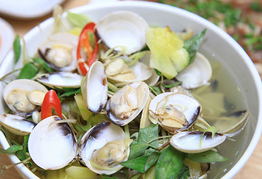 ngao-hap-xa-dua ngao hấp xả dứa