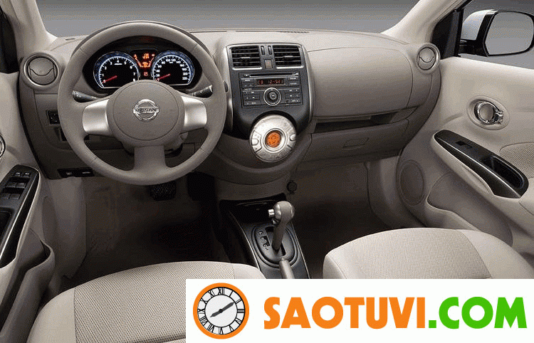 Xe Nissan Sunny cũ có đáng mua không? Nissan Sunny 2015 có vô lăng xe 3 chấu đơn giản và cổ điển, đồng điệu với cả chiếc xe