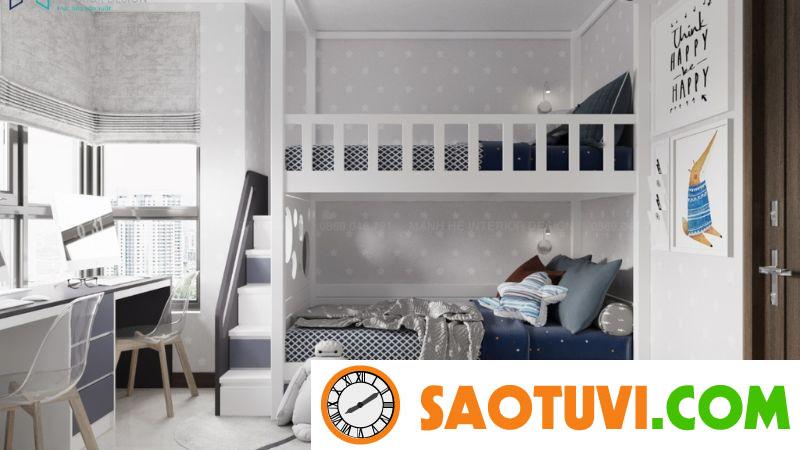 Gợi ý nội thất thông minh cho nhà nhỏ sang trọng, đẳng cấp Nội thất thông minh cho nhà nhỏ sang trọng: Giường tầng thông minh