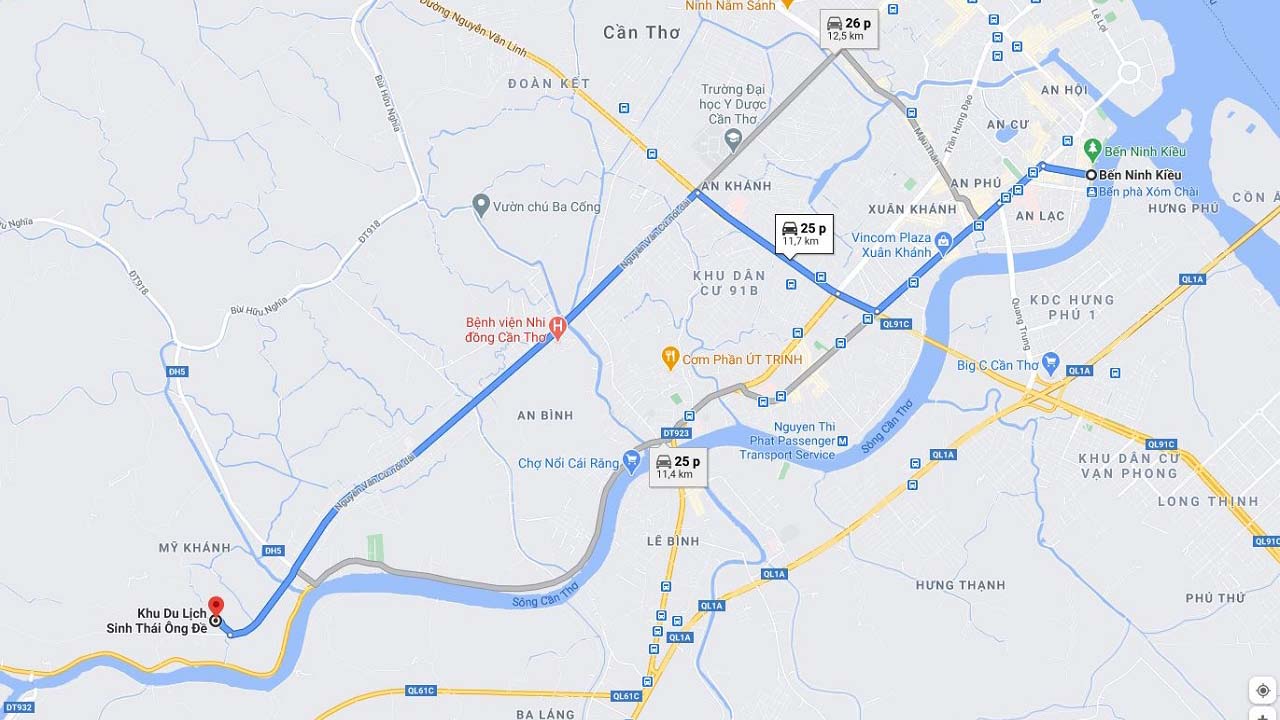 Khu du lịch sinh thái Ông Đề – Địa điểm ăn chơi thoải thích tại Càn Thơ