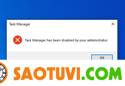 Cách sửa lỗi “Task Manager Has Been Disabled By Your Administrator” trên Windows 10/11