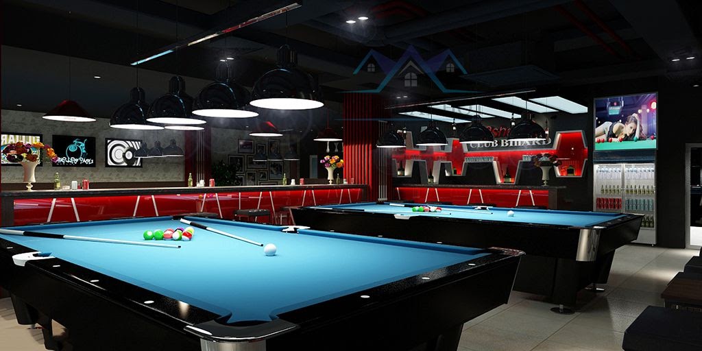 quan-bi-da-sangtrong trang trí quán bida đẹp hiện đại