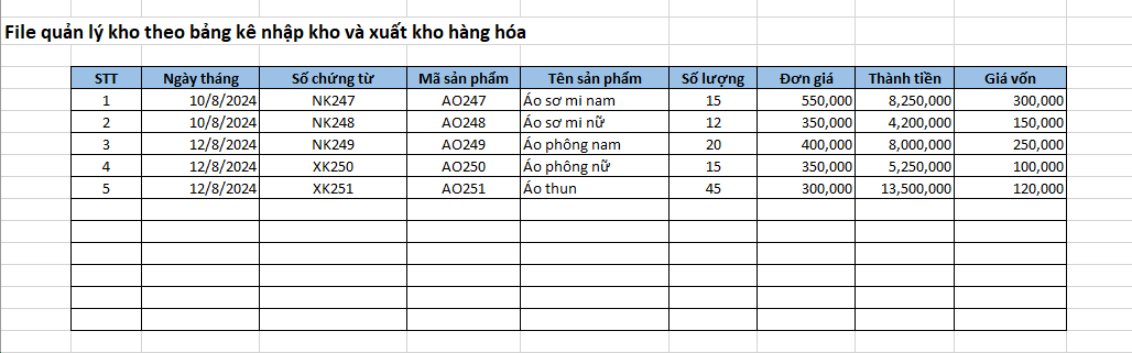 quan-ly-kho-bang-bang-ke-xuat-nhap-ton Quản lý kho bằng bảng kê xuất nhập tồn