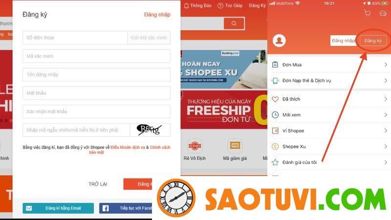 Quy trình bán hàng trên Shopee chuẩn chỉnh, cụ thể từ A - Z Bấm nút "Đăng ký" ở góc bên phải màn hình để tạo tài khoản Shopee