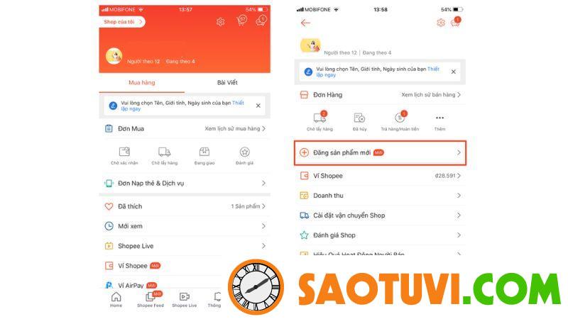 Quy trình bán hàng trên Shopee chuẩn chỉnh, cụ thể từ A - Z Vào mục Tôi > Shop của tôi > Đăng sản phẩm mới nếu truy cập bằng điện thoại