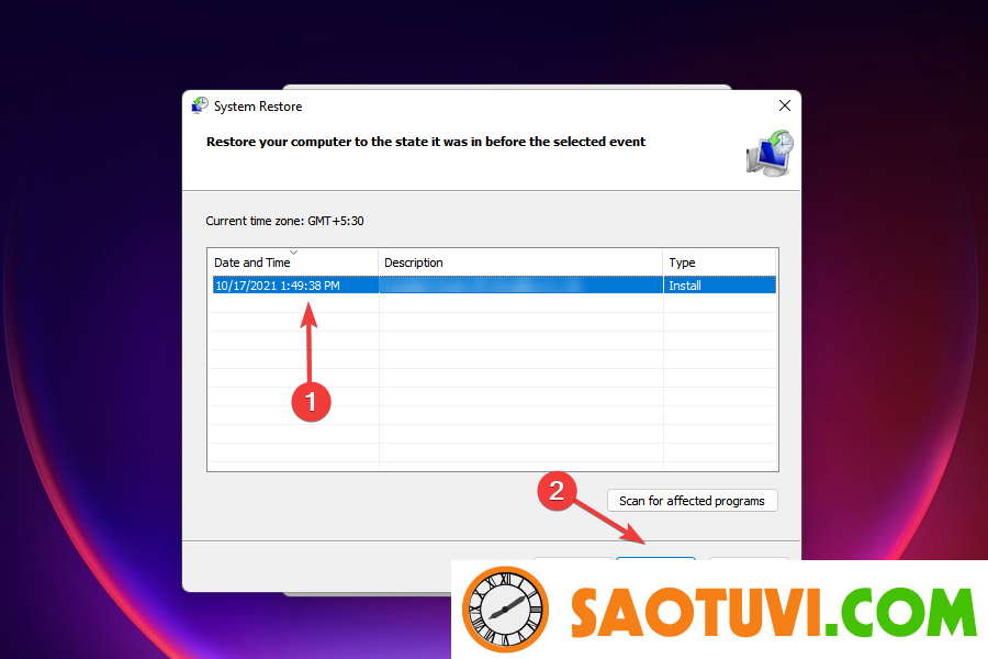 rstrui_appyhbxinm Select a restore point