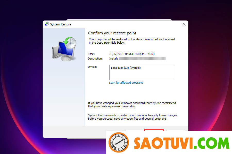 rstrui_tonv3winsj Click Finish