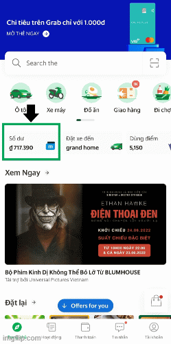 rut-tien-grab-1 Cách rút tiền từ ví Moca về thẻ ngân hàng