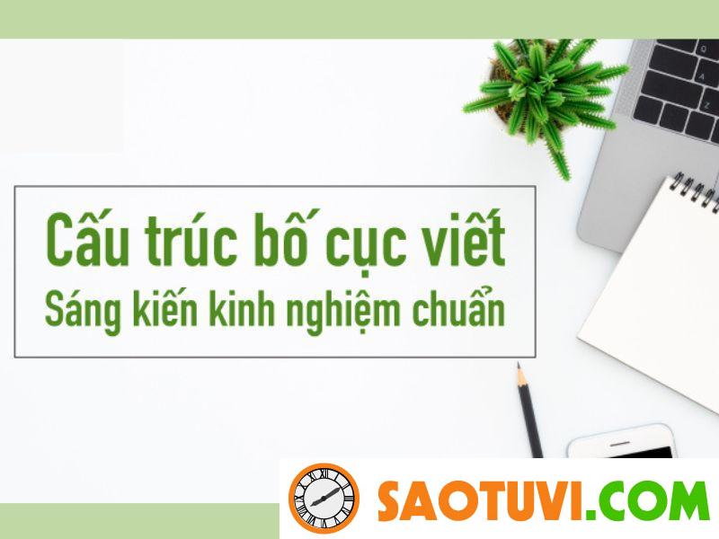 Cấu trúc bài sáng kiến kinh nghiệm