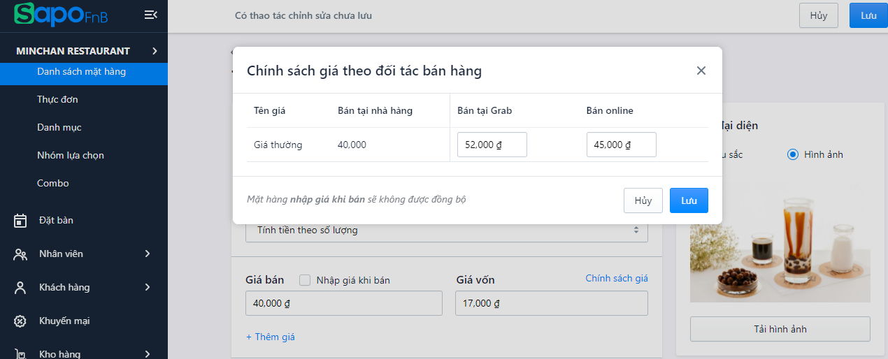 file tính cost đồ uống