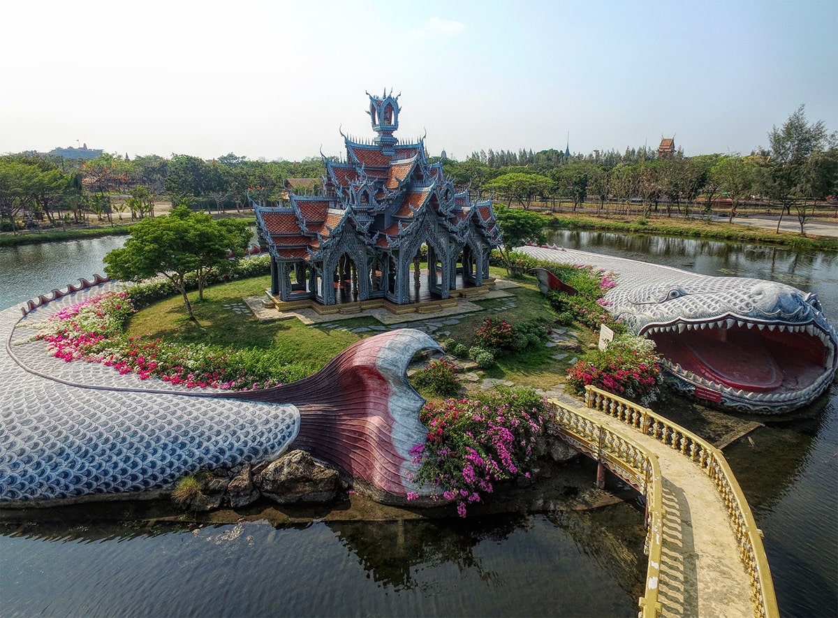 Đền cá Sumeru Thái Lan: Công trình độc đáo tựa như “tiểu Thái Lan” tại Bangkok
