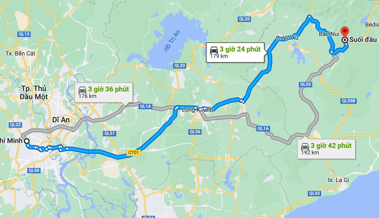 suoi-la-ngau-4 đường đi đến suối la ngâu