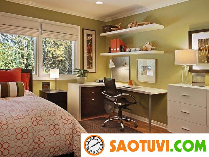 Thiết kế phòng làm việc kết hợp phòng ngủ