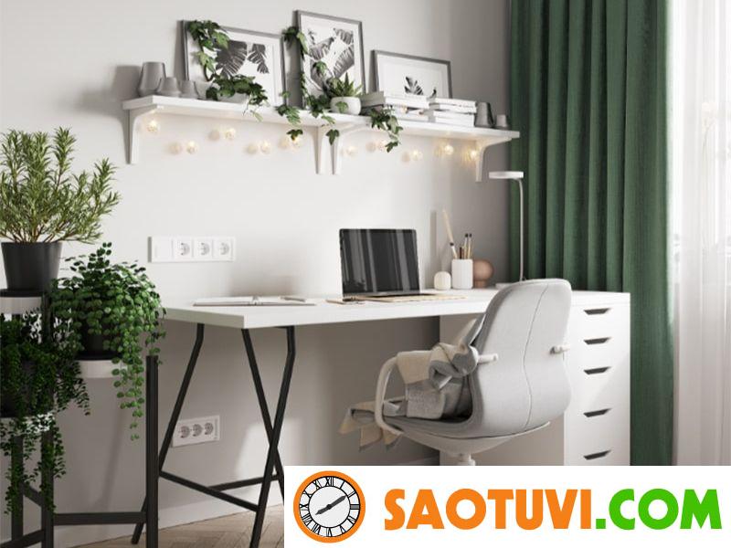 Thiết kế không gian làm việc trong phòng khách