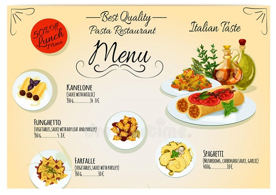 thuc-don-nha-hang cách thu hút khách hàng đến nhà hàng dựa vào thực đơn hấp dẫn