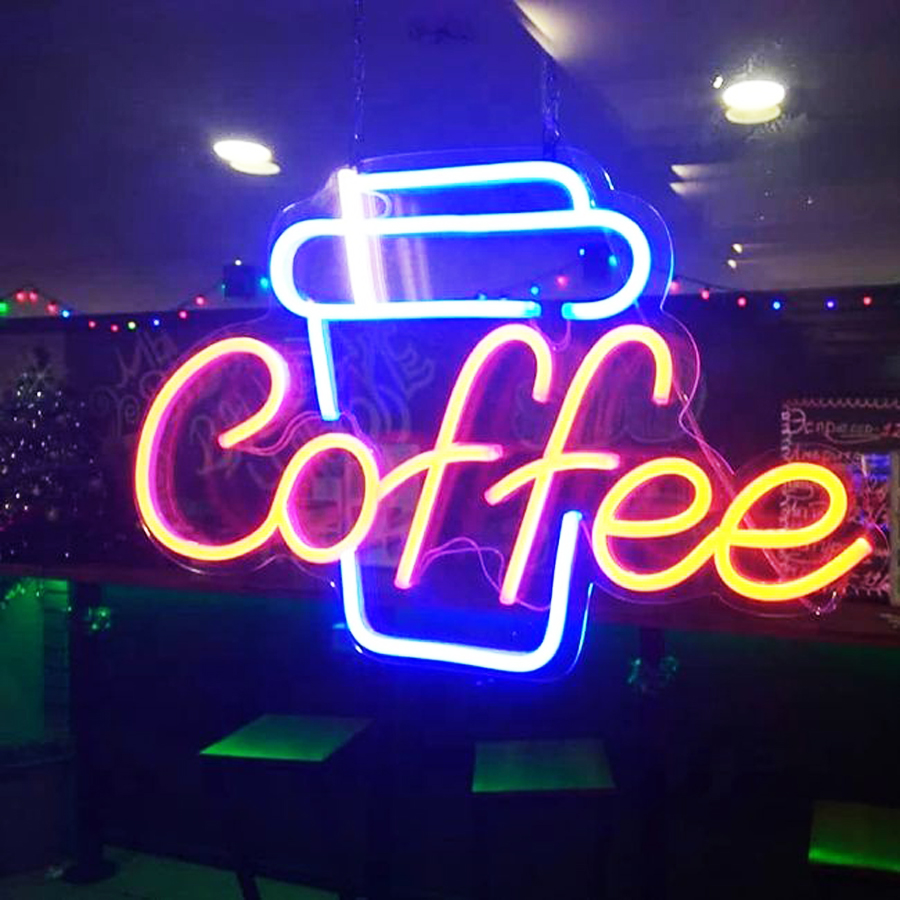 trang-tri-quan-cafe-coffee-neon-sign-led-7 đèn thả trần quán cafe