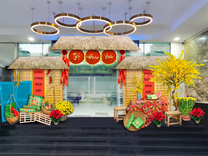trang-tri-tet-cho-nha-hang-2-1 Trang trí Tết cho nhà hàng bằng tiểu cảnh