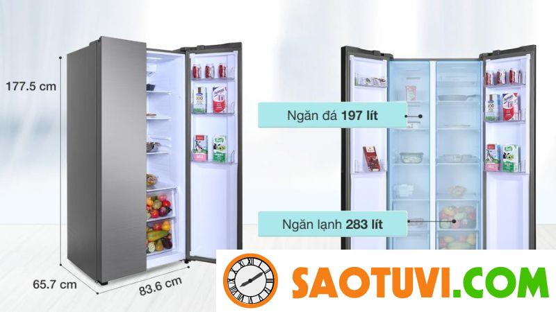 Top 16+ tủ lạnh 2 cánh giá dưới 15 triệu đáng mua nhất hiện nay Tủ lạnh 2 cánh giá dưới 15 triệu SBS Aqua Inverter 480 lít AQR-S480XA(SG)