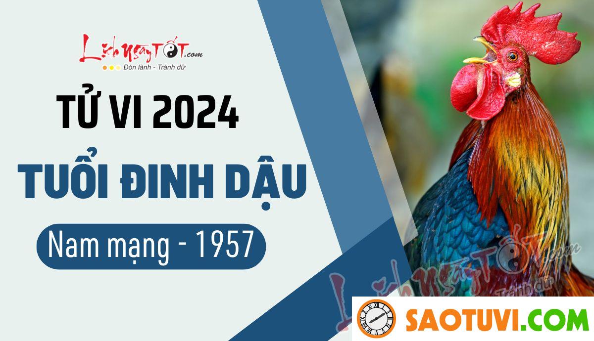 Tử Vi Tuổi Đinh Dậu 1957 Năm 2024 – Nam Mạng