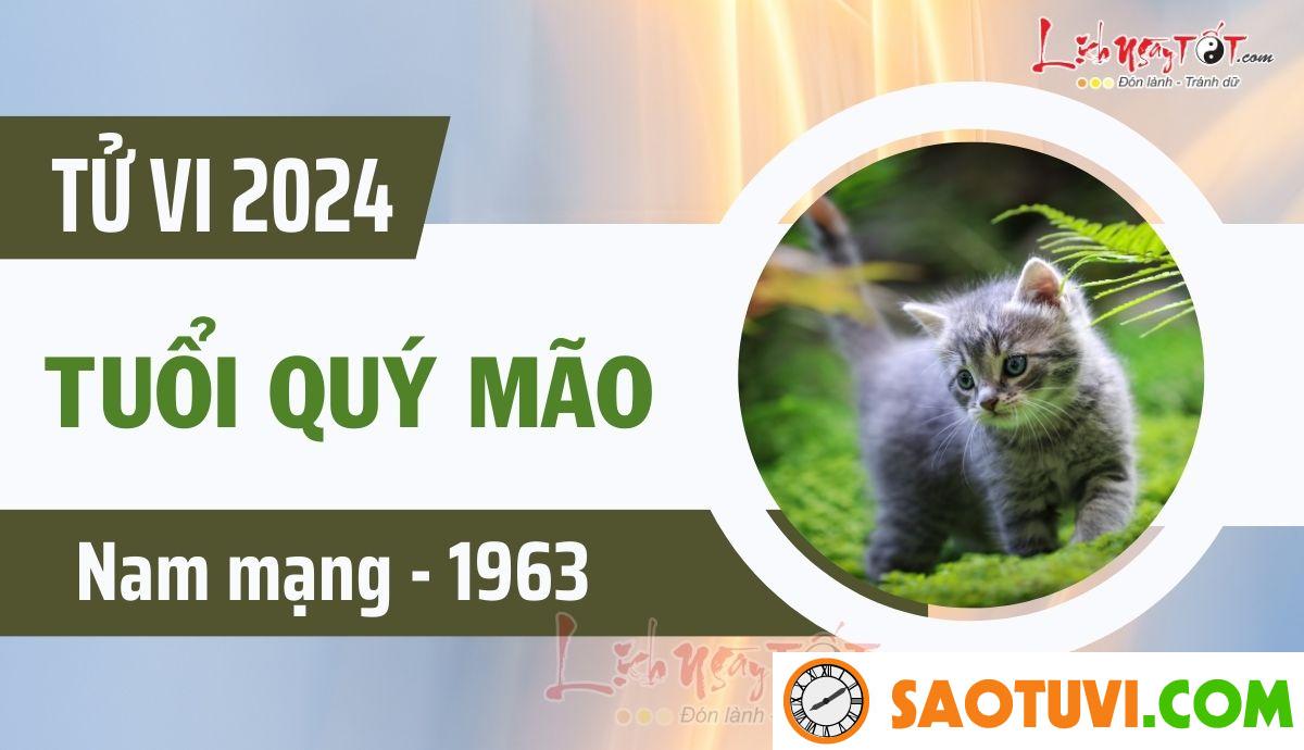 Tử Vi Tuổi Quý Mão 1963 Năm 2024 – Nam Mạng