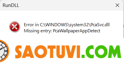 Sửa lỗi “Missing Entry: PcaWallpaperAppDetect” trên Windows 11 24H2