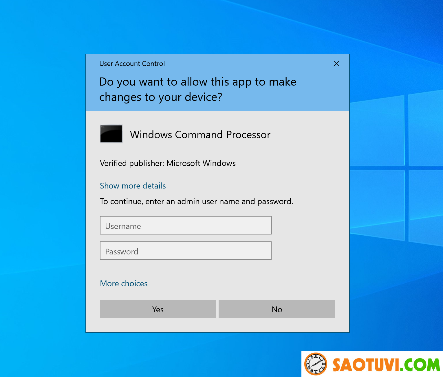 Tắt UAC khi sử dụng tùy chọn Repair của Programs trên Windows