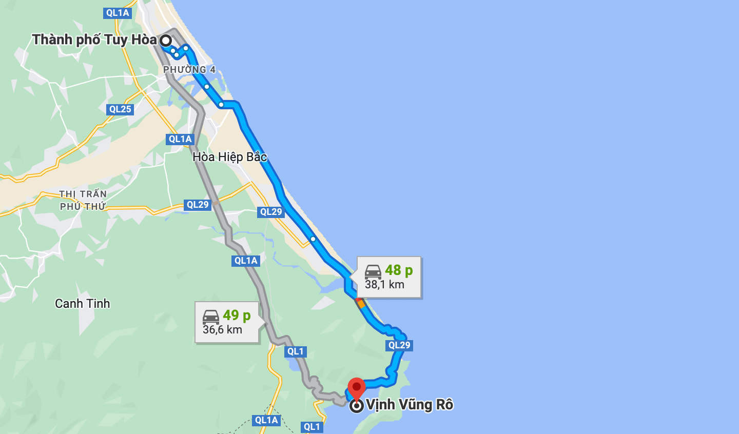 vinh-vung-ro-8 đường đi đến vịnh vũng rô
