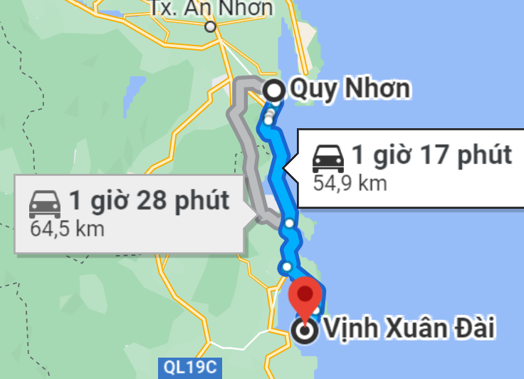 vinh-xuan-dai-2 đường đi đến vịnh xuân đài