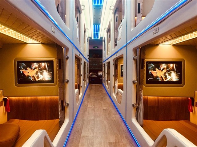 xe-giuong-nam-1 Xe giường nắm VIP Cúc Tư khá thoải mái