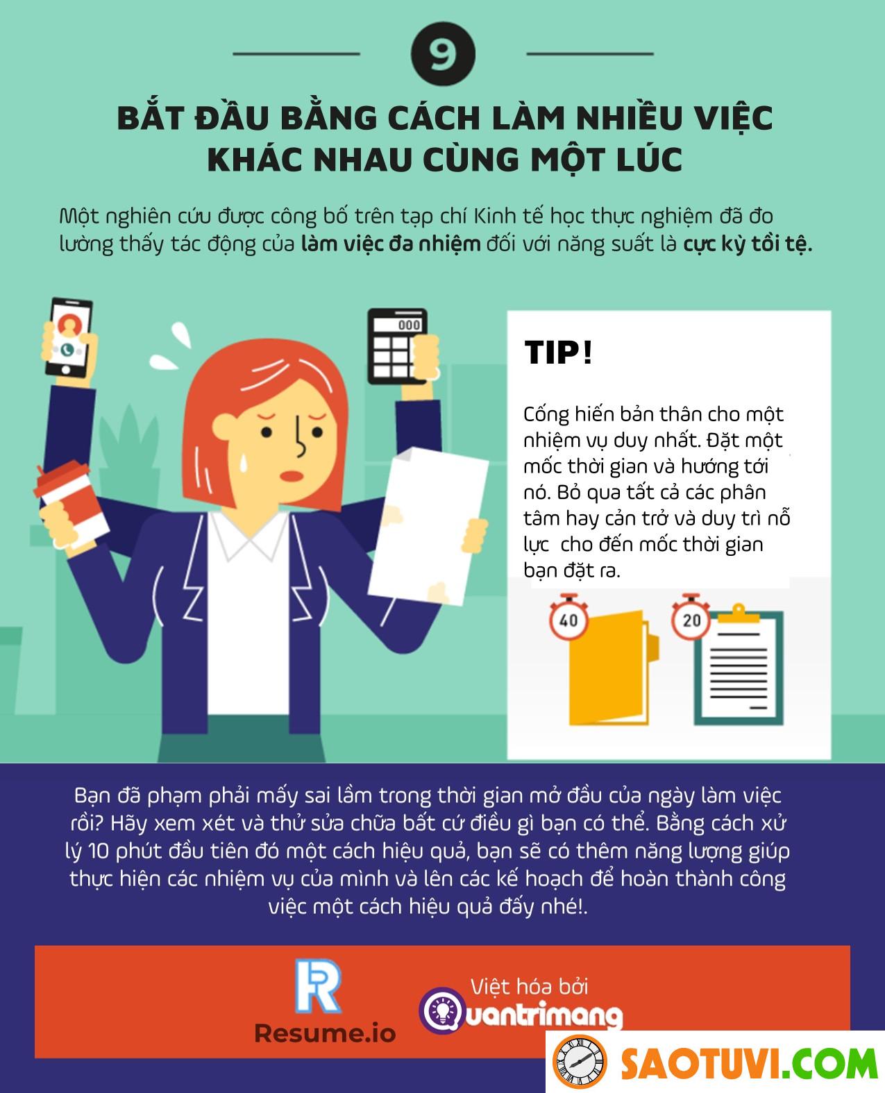 9 cách hay để bắt đầu một ngày làm việc
