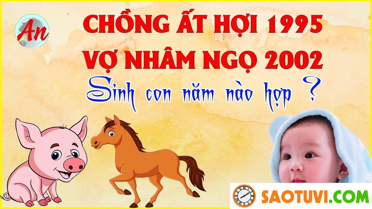 Chồng Ất Hợi 1995 vợ Nhâm Ngọ 2002 sinh con năm nào tốt?