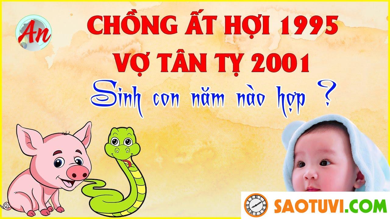 Chồng Ất Hợi 1995 vợ Tân Tỵ 2001 sinh con năm nào tốt?