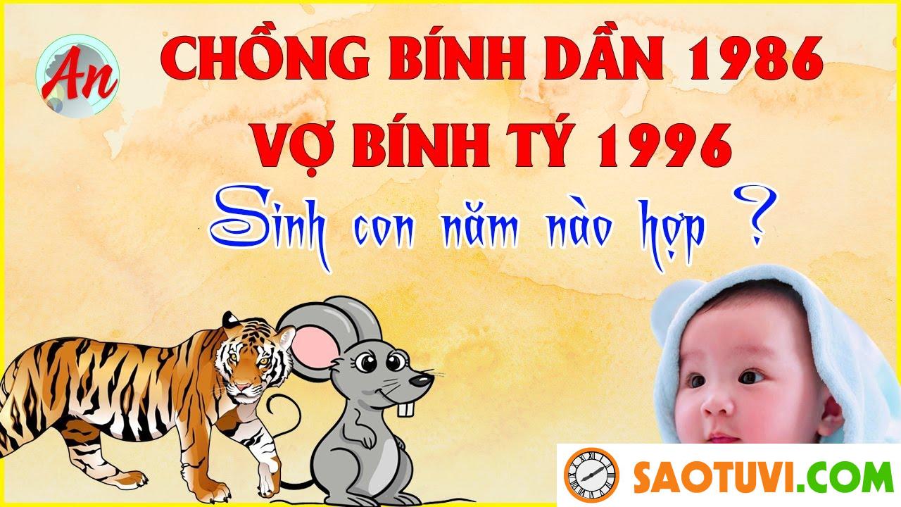 Chồng Bính Dần 1986 vợ Bính Dần 1986 sinh con năm nào tốt?