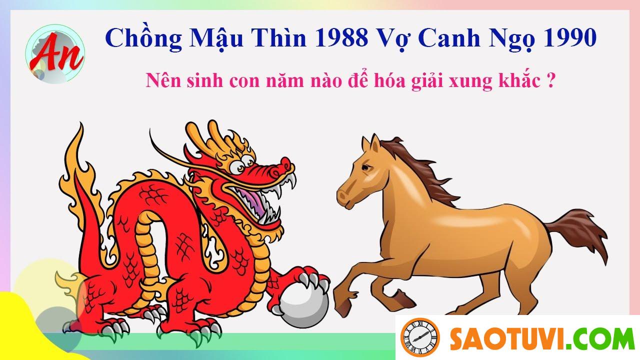 Chồng Mậu Thìn 1988 vợ Canh Ngọ 1990 sinh con năm nào tốt?